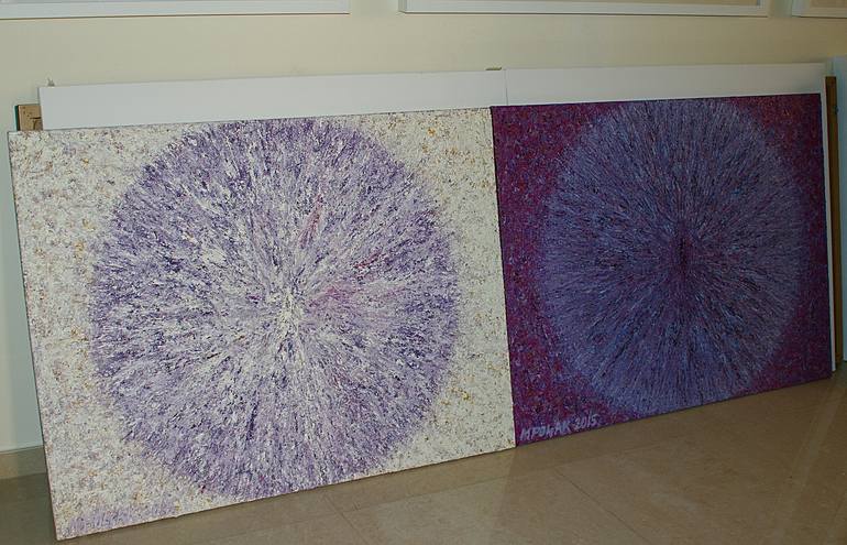 Original Abstract Floral Painting by MAJA POLJAK