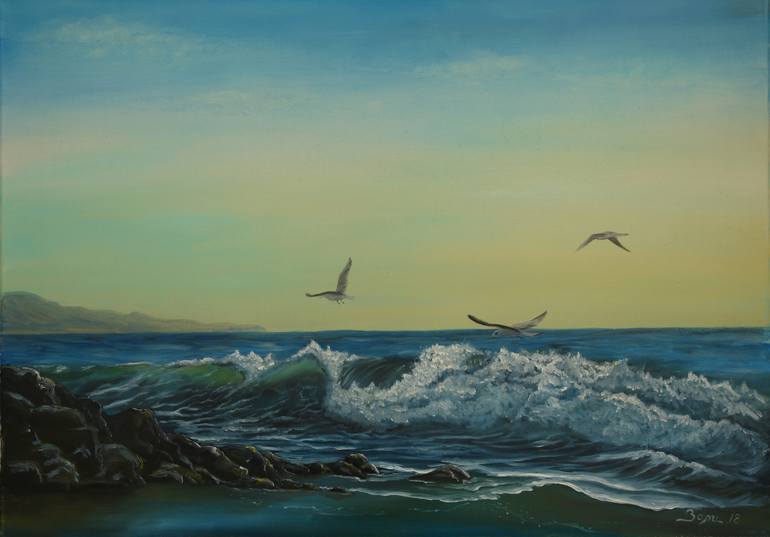 Original Realism Seascape Painting by Svetozar Arnaudov