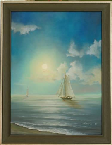 Print of Seascape Paintings by Svetozar Arnaudov