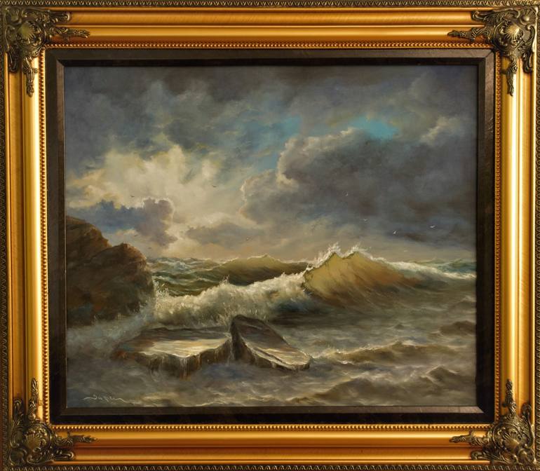 Original Fine Art Seascape Painting by Svetozar Arnaudov