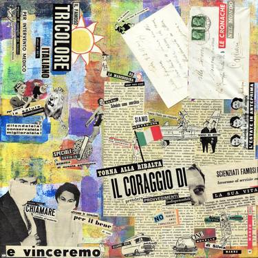 Print of Dada People Collage by Silvia Mannu
