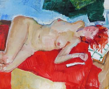 Original Nude Painting by Aleksandras Vozbinas