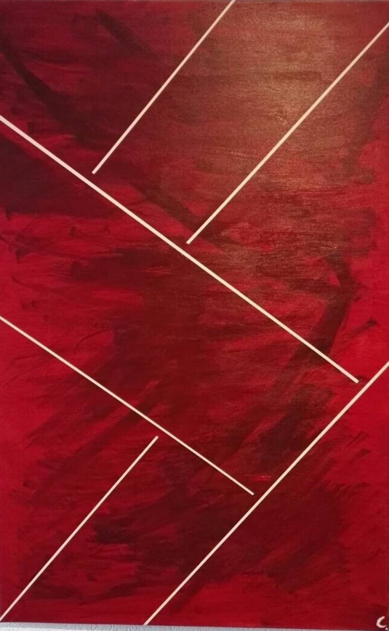 White line Painting by Christiaan Van Dissel Saatchi Art