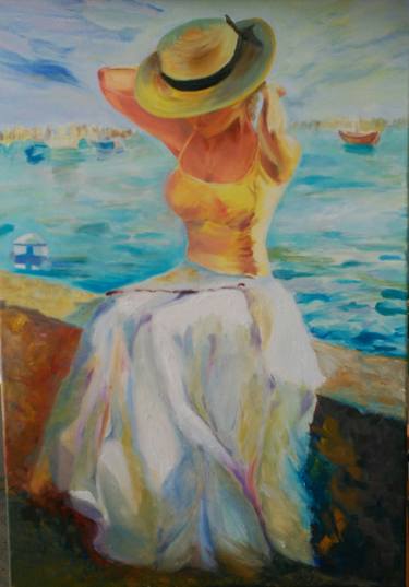 Original Impressionism Beach Paintings by Galia Kania