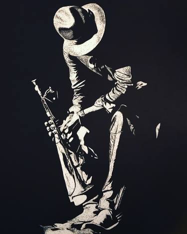 jazz art black and white