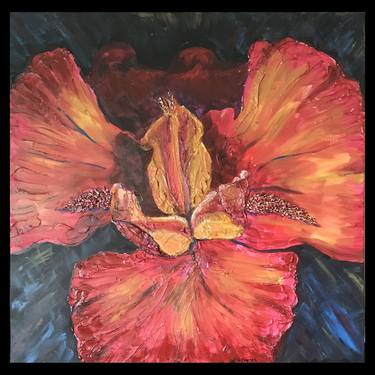 Sculptural Painting Bearded Iris thumb