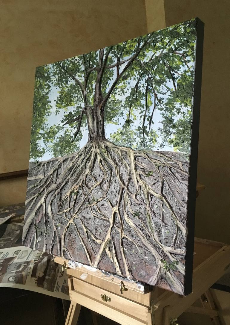 Original Tree Painting by Ginny Togrye