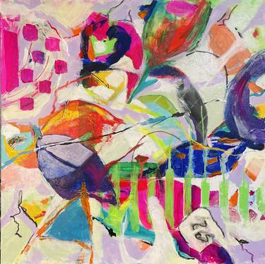 Original Abstract Expressionism Abstract Painting by Rick Osborn