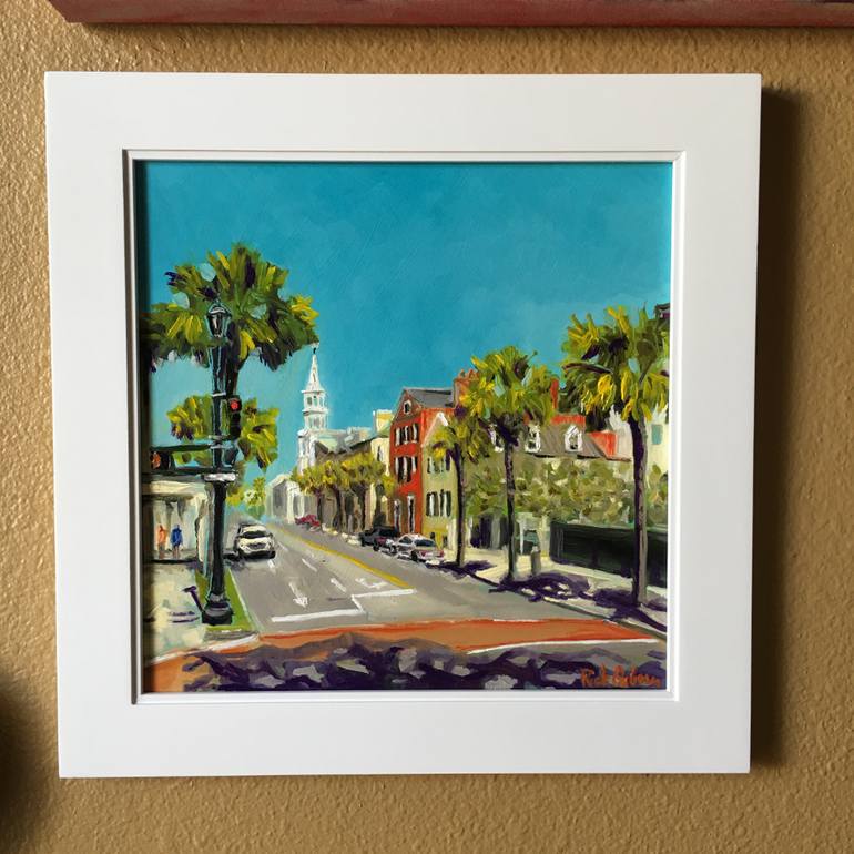 Original Expressionism Cities Painting by Rick Osborn