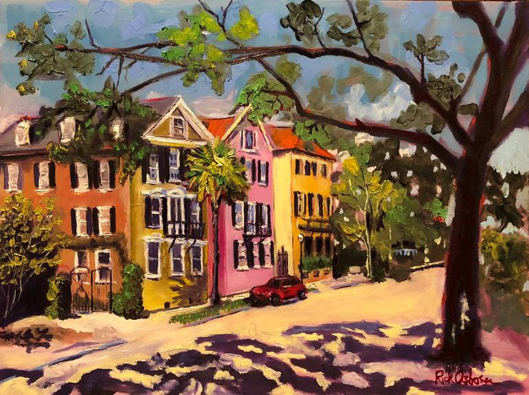 Fancy Street Charleston Painting by Rick Osborn Saatchi Art