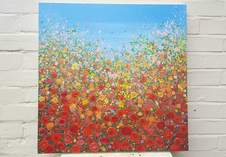 Original Abstract Floral Painting by Alexandra Richardson