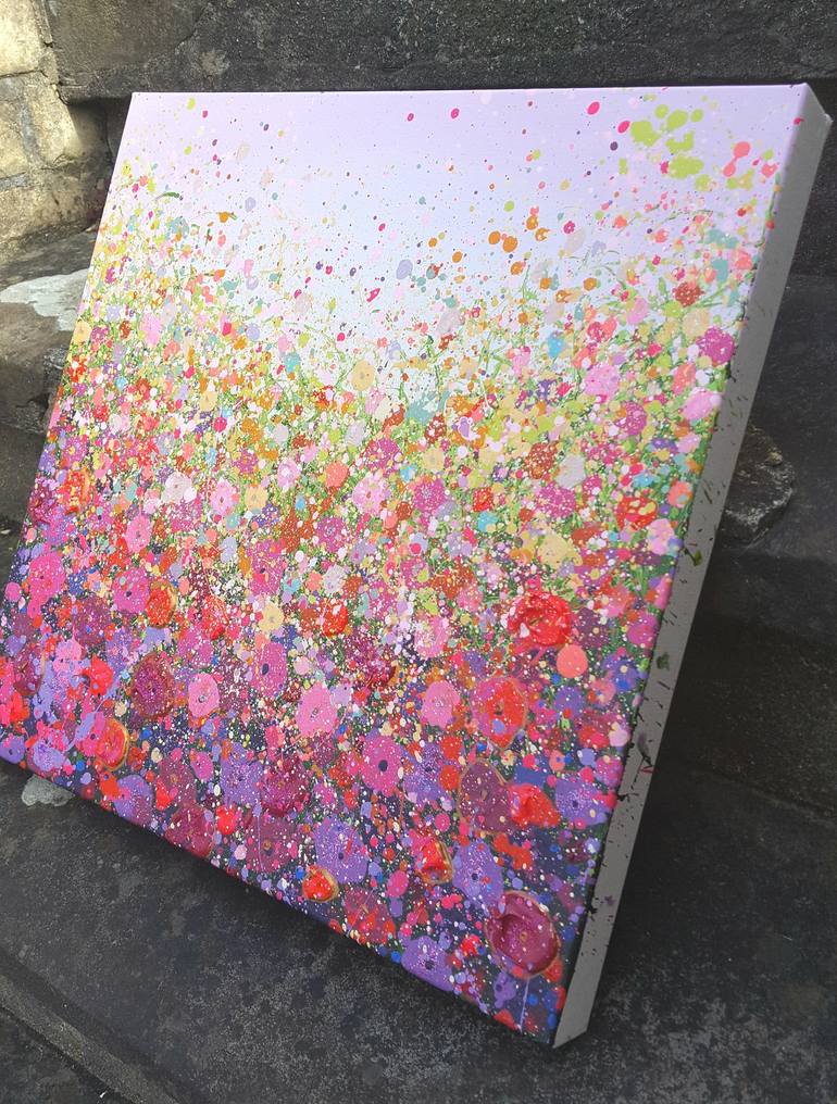 Original Abstract Floral Painting by Alexandra Richardson