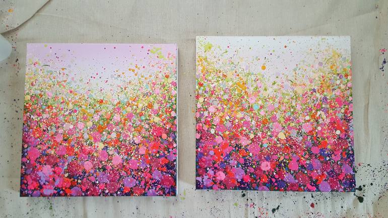 Original Abstract Floral Painting by Alexandra Richardson