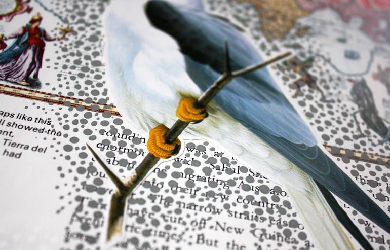 Original Art Deco Nature Collage by Yaarit Mechany
