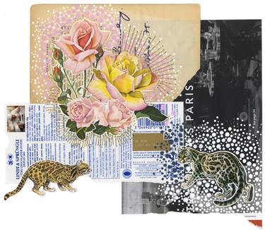 Saatchi Art Artist Yaarit Mechany; Collage, “Roses & Cats” #art