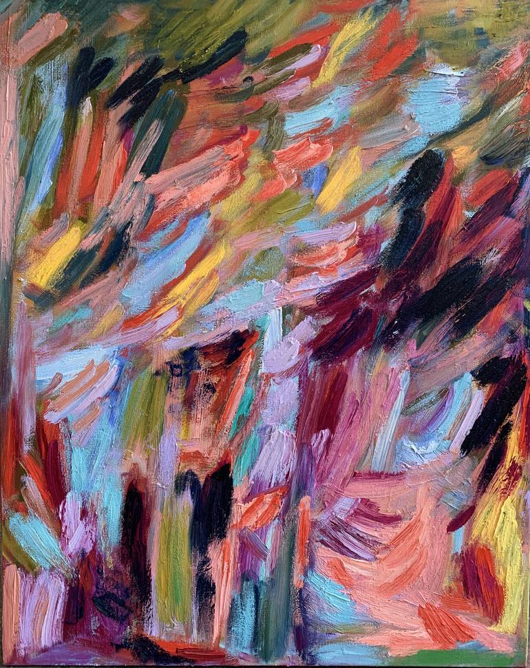 Original Abstract Expressionism Abstract Painting by Monica Shulman