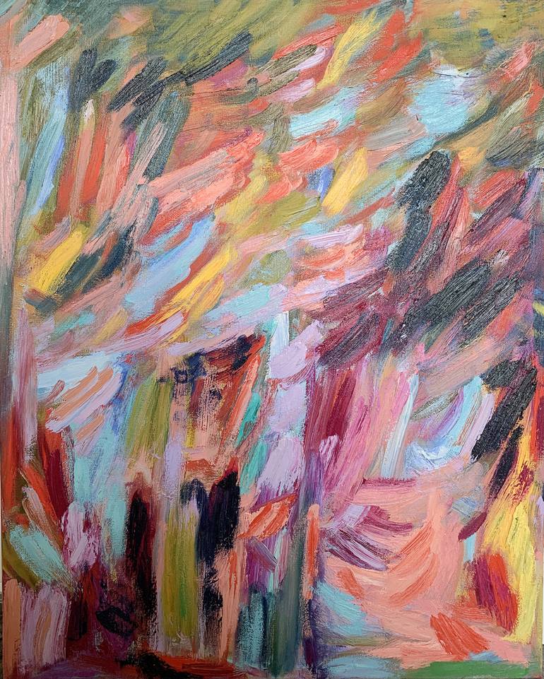 Original Abstract Expressionism Abstract Painting by Monica Shulman