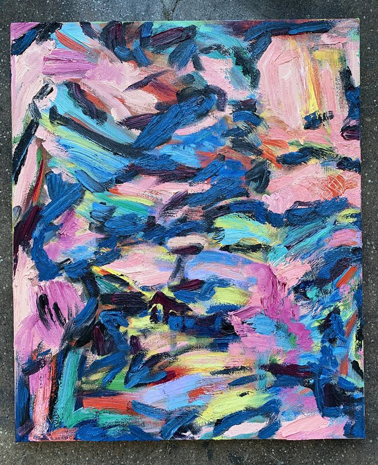 Original Abstract Expressionism Abstract Painting by Monica Shulman