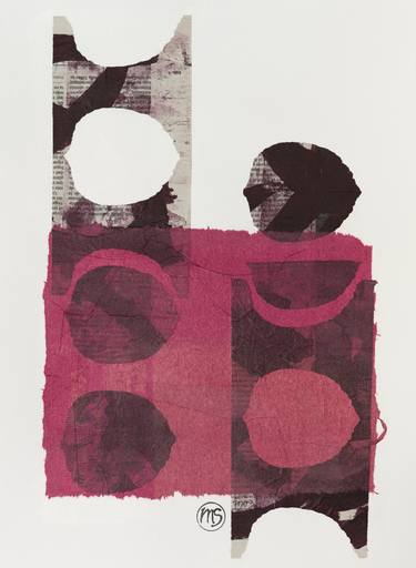 Print of Abstract Geometric Mixed Media by Marisu Solis