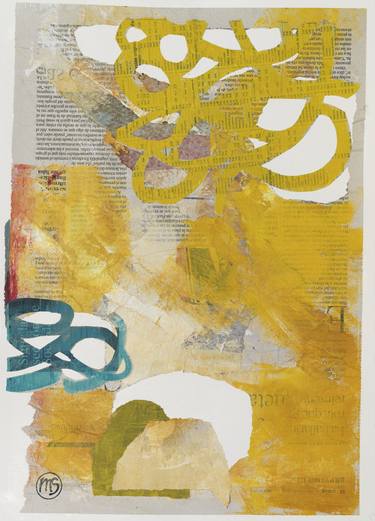 Original Abstract Expressionism Abstract Mixed Media by Marisu Solis