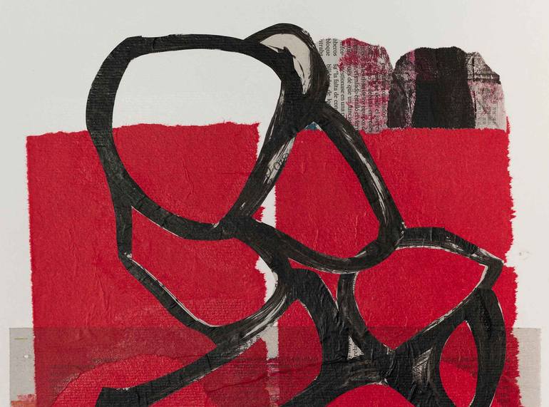 Original Abstract Expressionism Abstract Mixed Media by Marisu Solis