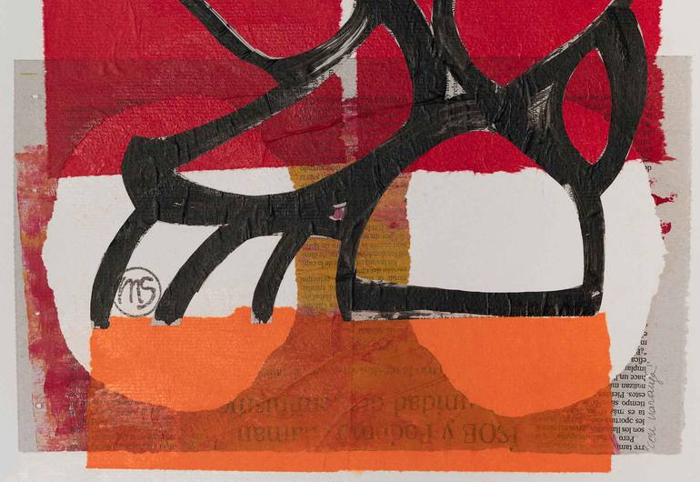 Original Abstract Expressionism Abstract Mixed Media by Marisu Solis