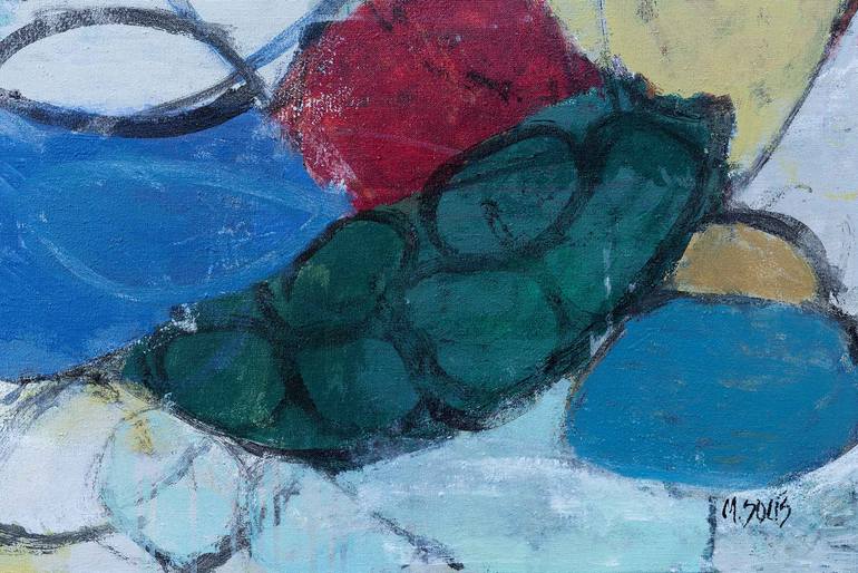 Original Abstract Expressionism Abstract Painting by Marisu Solis