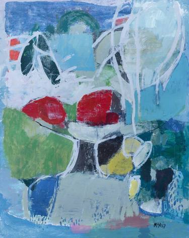 Print of Abstract Expressionism Still Life Paintings by Marisu Solis