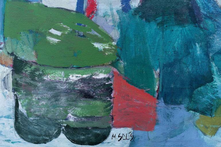 Original Abstract Expressionism Landscape Painting by Marisu Solis