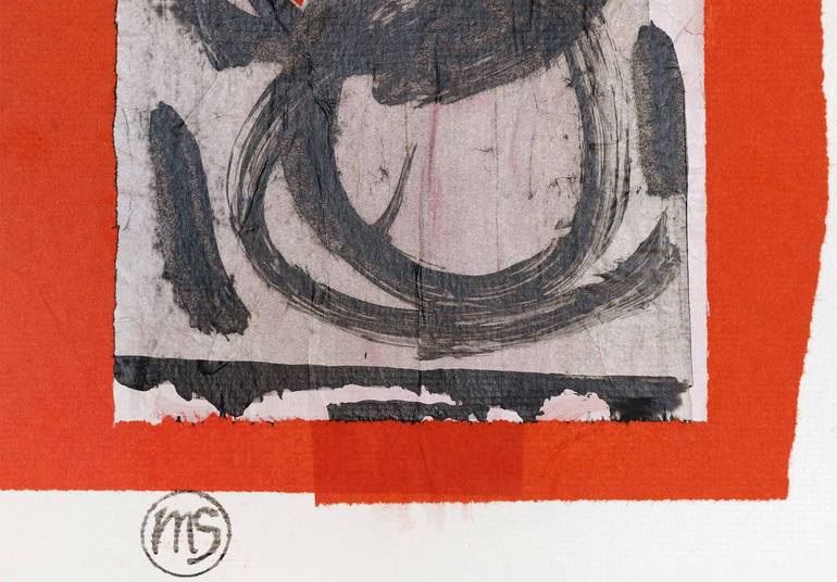 Original Abstract Expressionism Abstract Collage by Marisu Solis