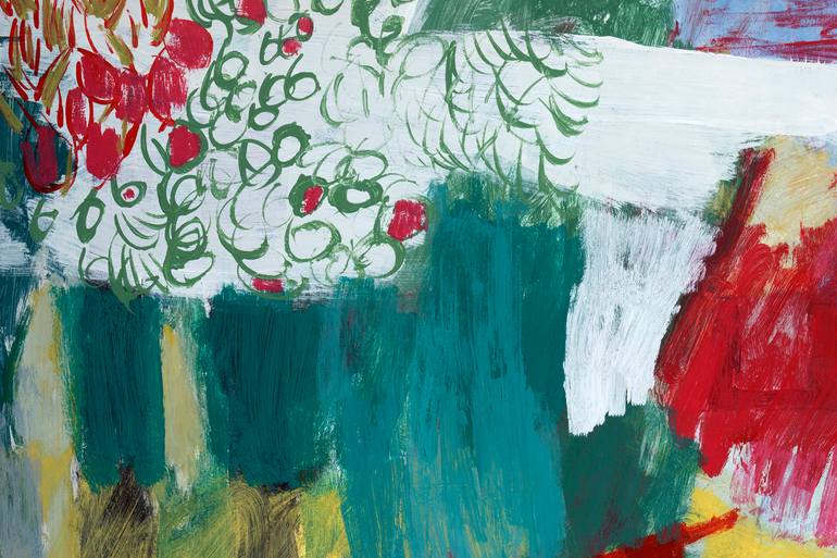 Original Abstract Landscape Painting by Marisu Solis