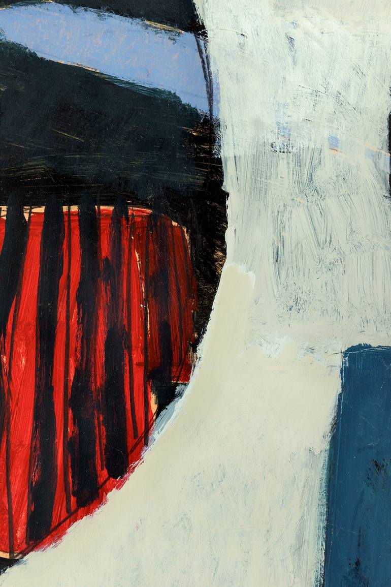 Original Abstract Geometric Painting by Marisu Solis