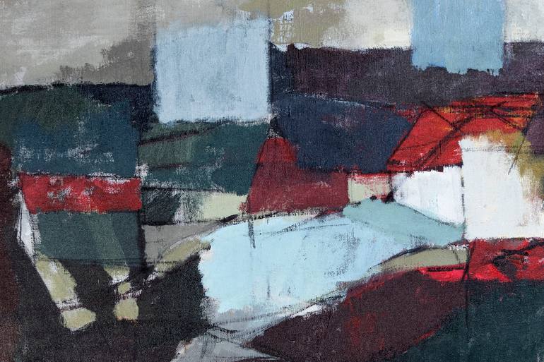 Original Abstract Landscape Painting by Marisu Solis