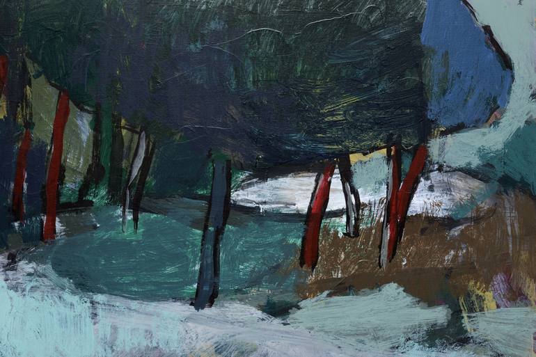 Original Expressionism Landscape Painting by Marisu Solis