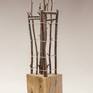 Sculptures made from reclaimed woods, branches, trunks, fabric painting, and iron materials, tin, wire and others. Using mixed techniques for their integration.

It is delivered signed and with a certificate of authenticity.