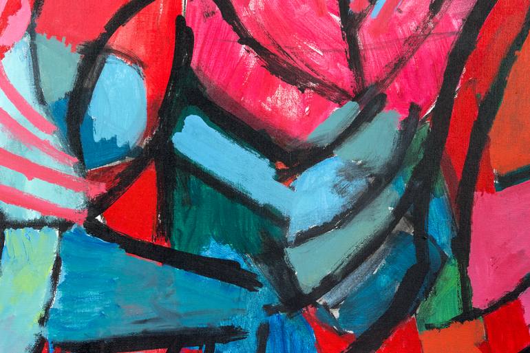 Original Abstract Women Painting by Marisu Solis