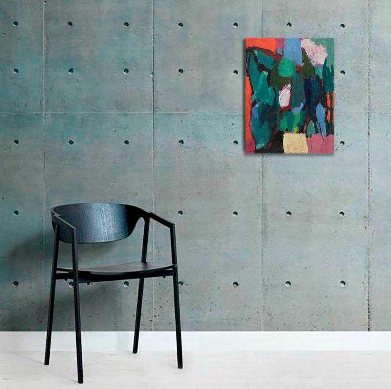 Original Abstract Landscape Painting by Marisu Solis