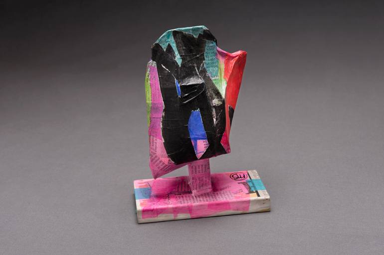 Original Abstract Landscape Sculpture by Marisu Solis