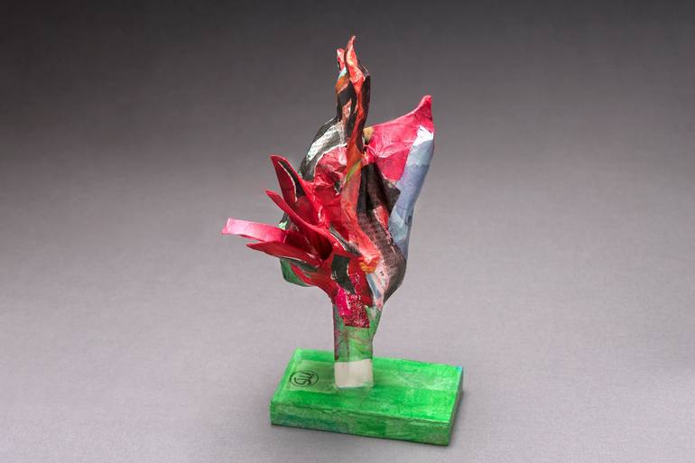 Original Abstract Expressionism Tree Sculpture by Marisu Solis