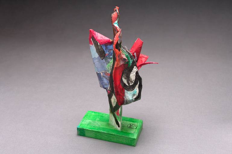 Original Abstract Expressionism Tree Sculpture by Marisu Solis