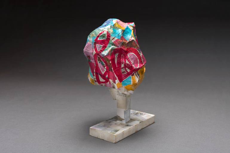 Original Abstract Landscape Sculpture by Marisu Solis