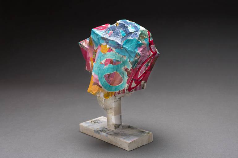 Original Abstract Landscape Sculpture by Marisu Solis