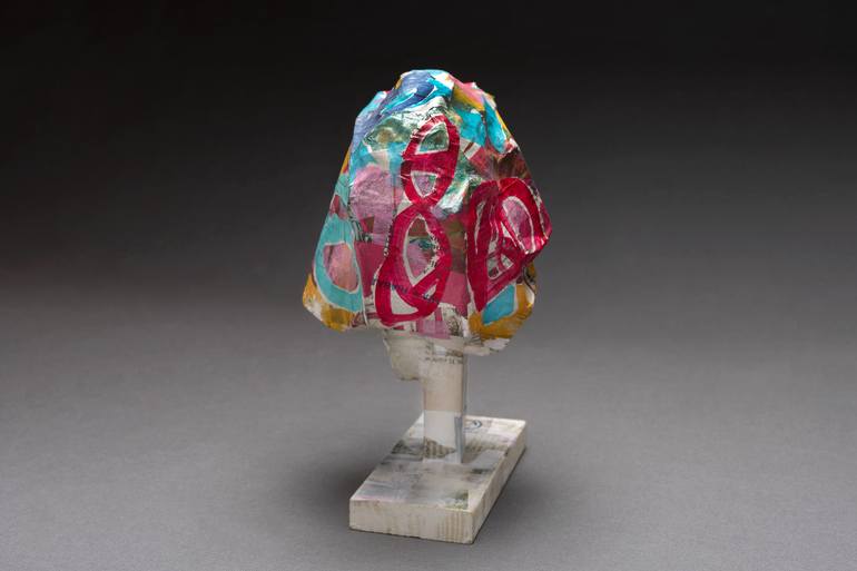 Original Abstract Landscape Sculpture by Marisu Solis