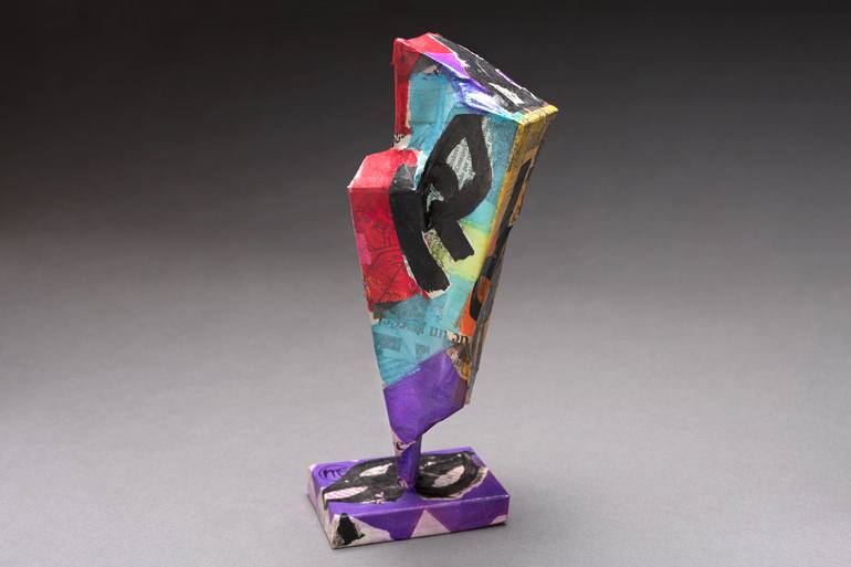 Original Abstract Landscape Sculpture by Marisu Solis