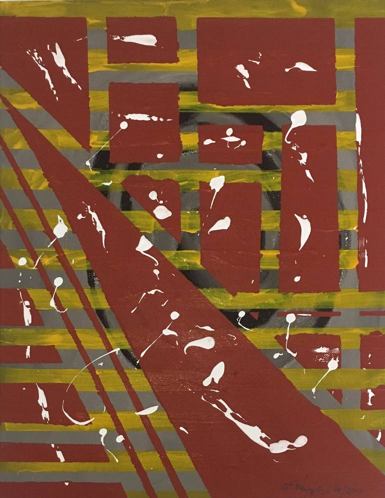 Original Abstract Painting by Diego Marquina  Abstract Art on Other  Maze city