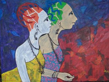 Print of Expressionism Women Collage by JULIET EZENWA PEARCE