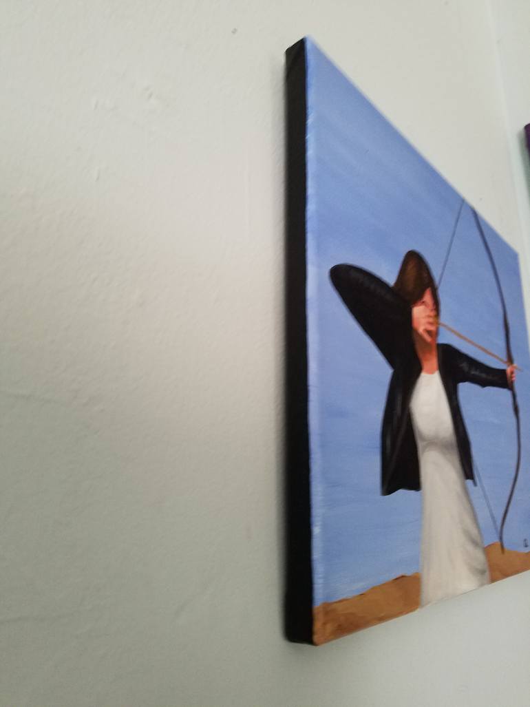 Original Conceptual Pop Culture/Celebrity Painting by Susan Gromatsky