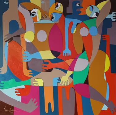 Original Conceptual Abstract Paintings by Nzennaya Barry Ikechukwu