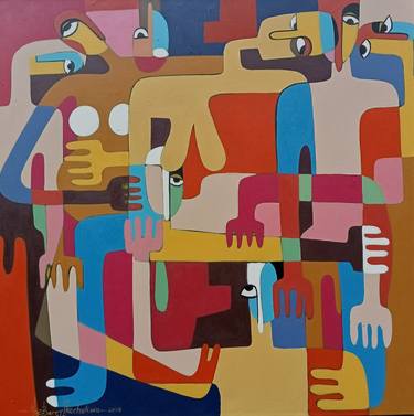 Original Abstract Expressionism Abstract Paintings by Nzennaya Barry Ikechukwu