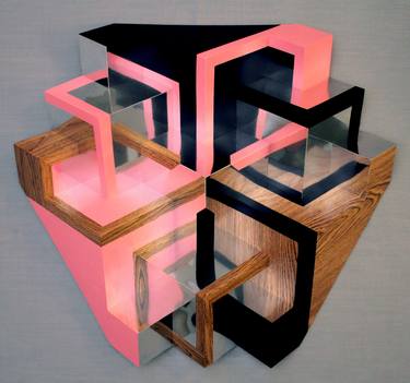 Original Modern Geometric Sculpture by Renate Bluma